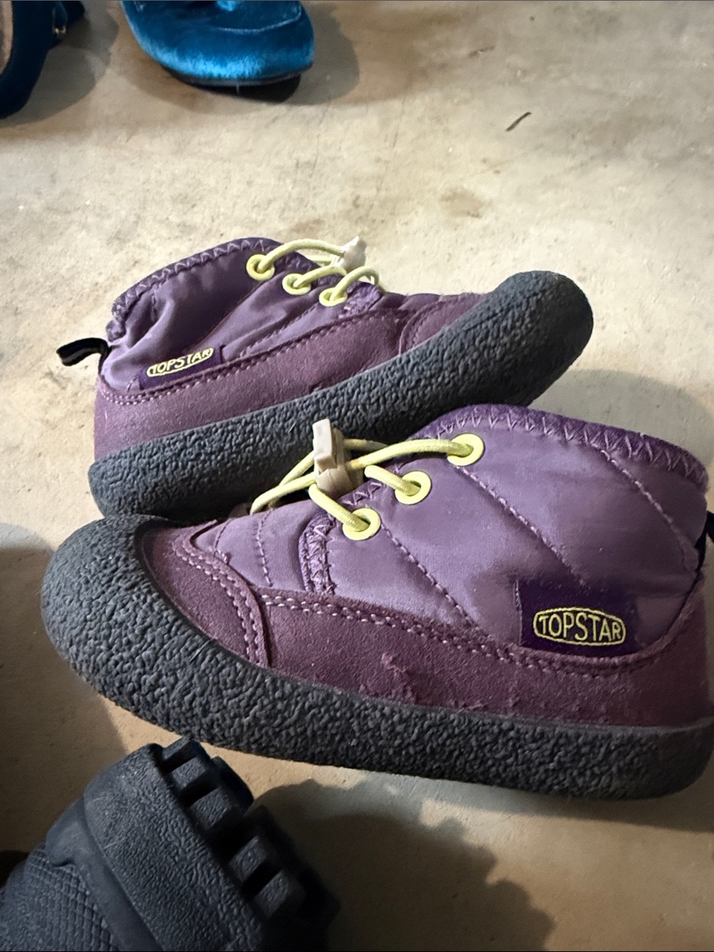 Topstar toddler sneakers boots purple lined